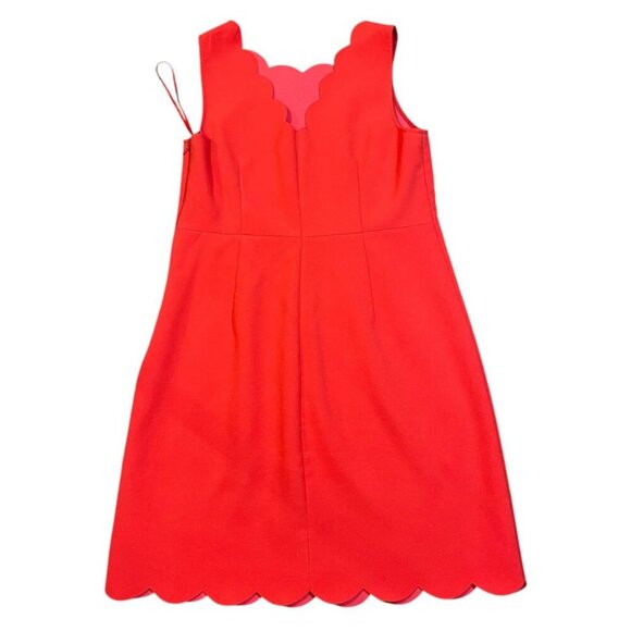 J.Crew V-Back Scalloped Shift Dress Size 12 - Picture 3 of 8